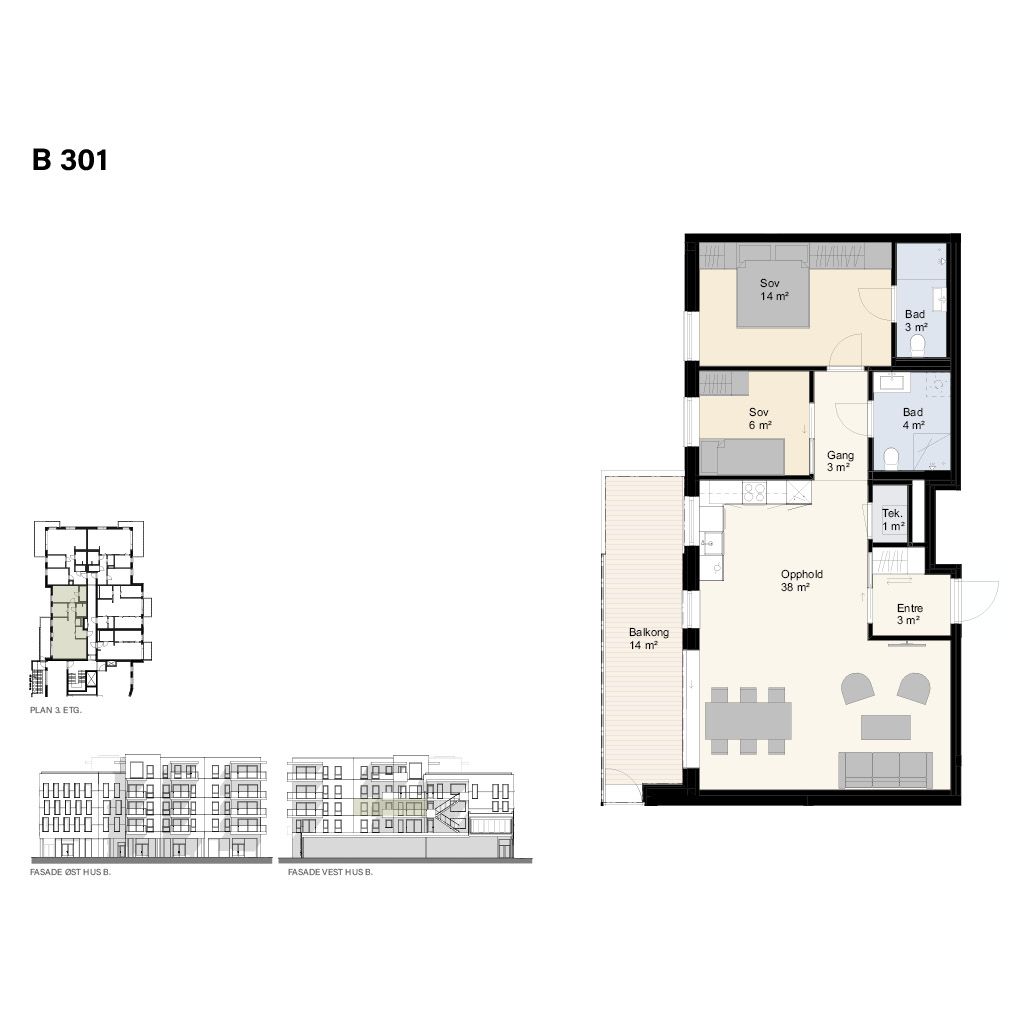 Plantegning B301