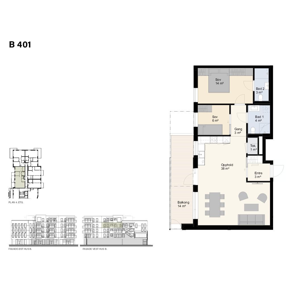 Plantegning B401