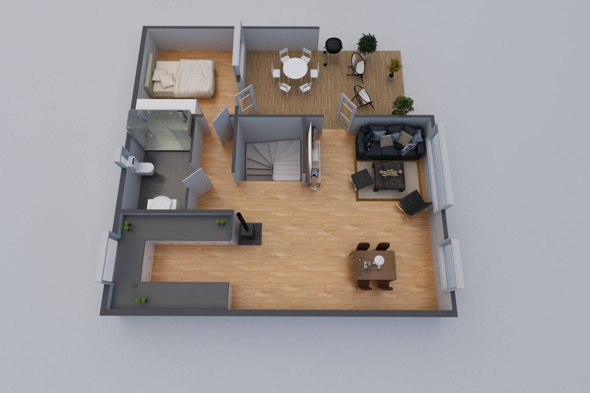 Plantegning 3D 2. etg.
