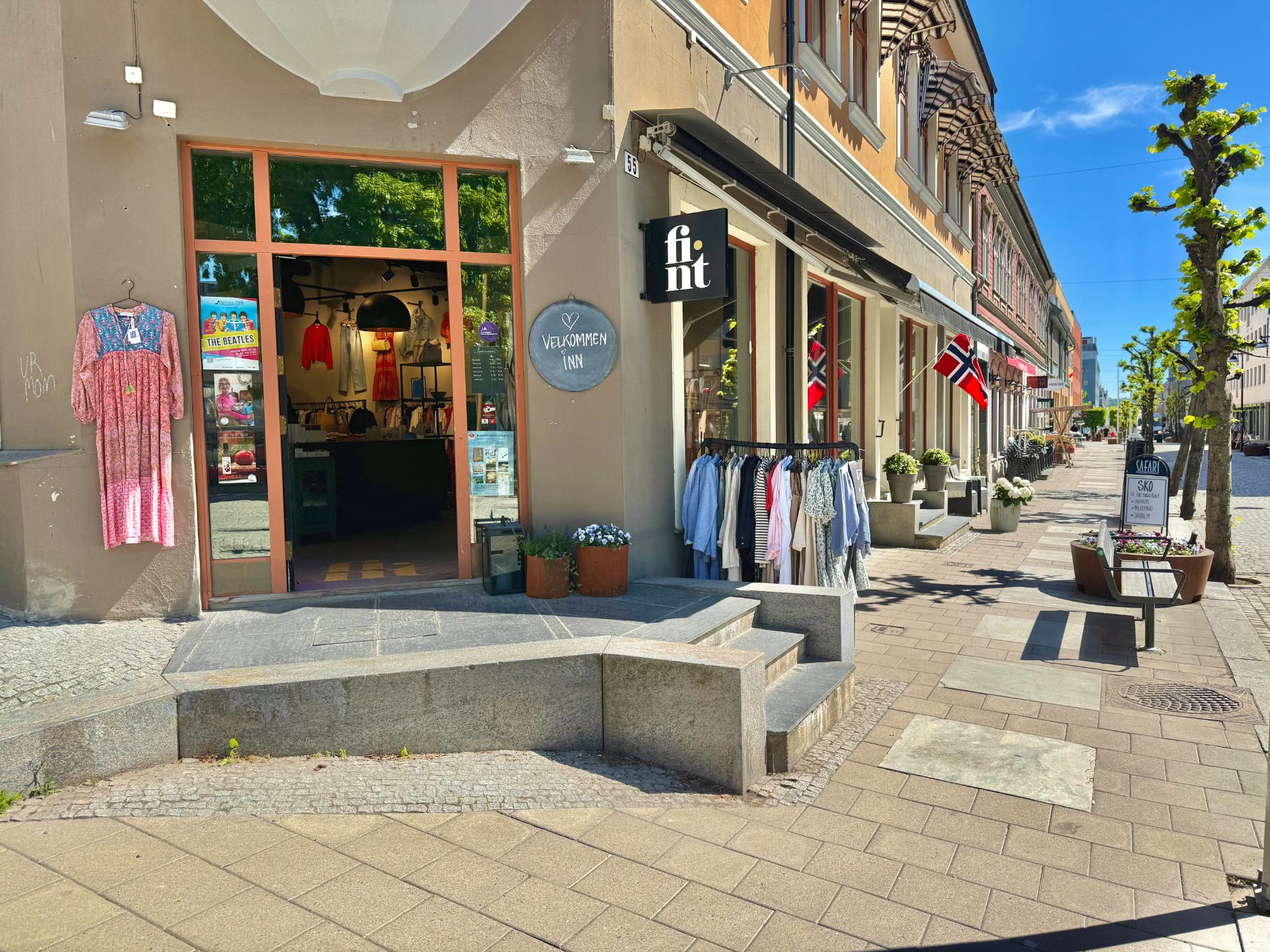 Gågata i Hamar sentrum