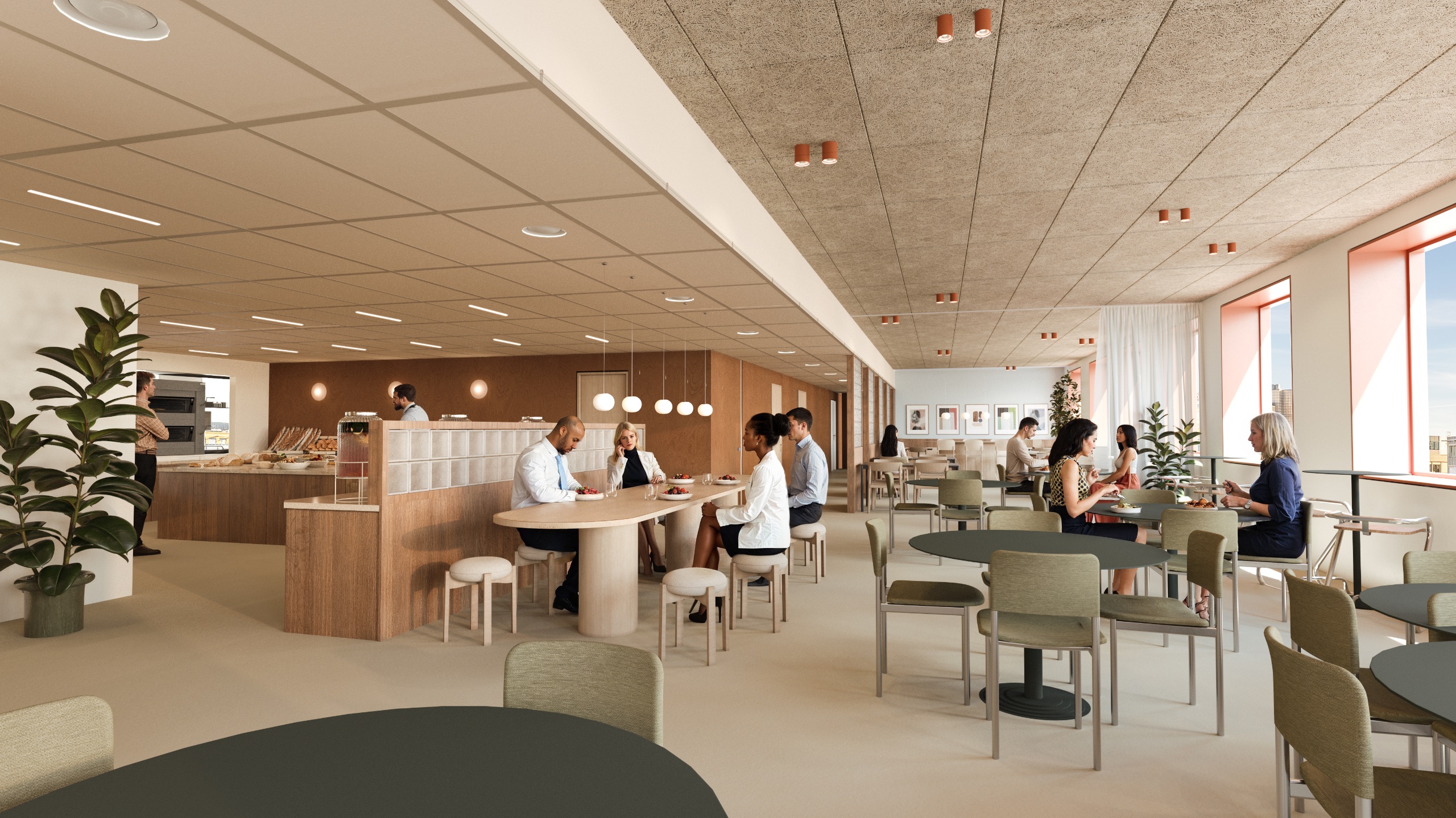 Moderne personalrestaurant