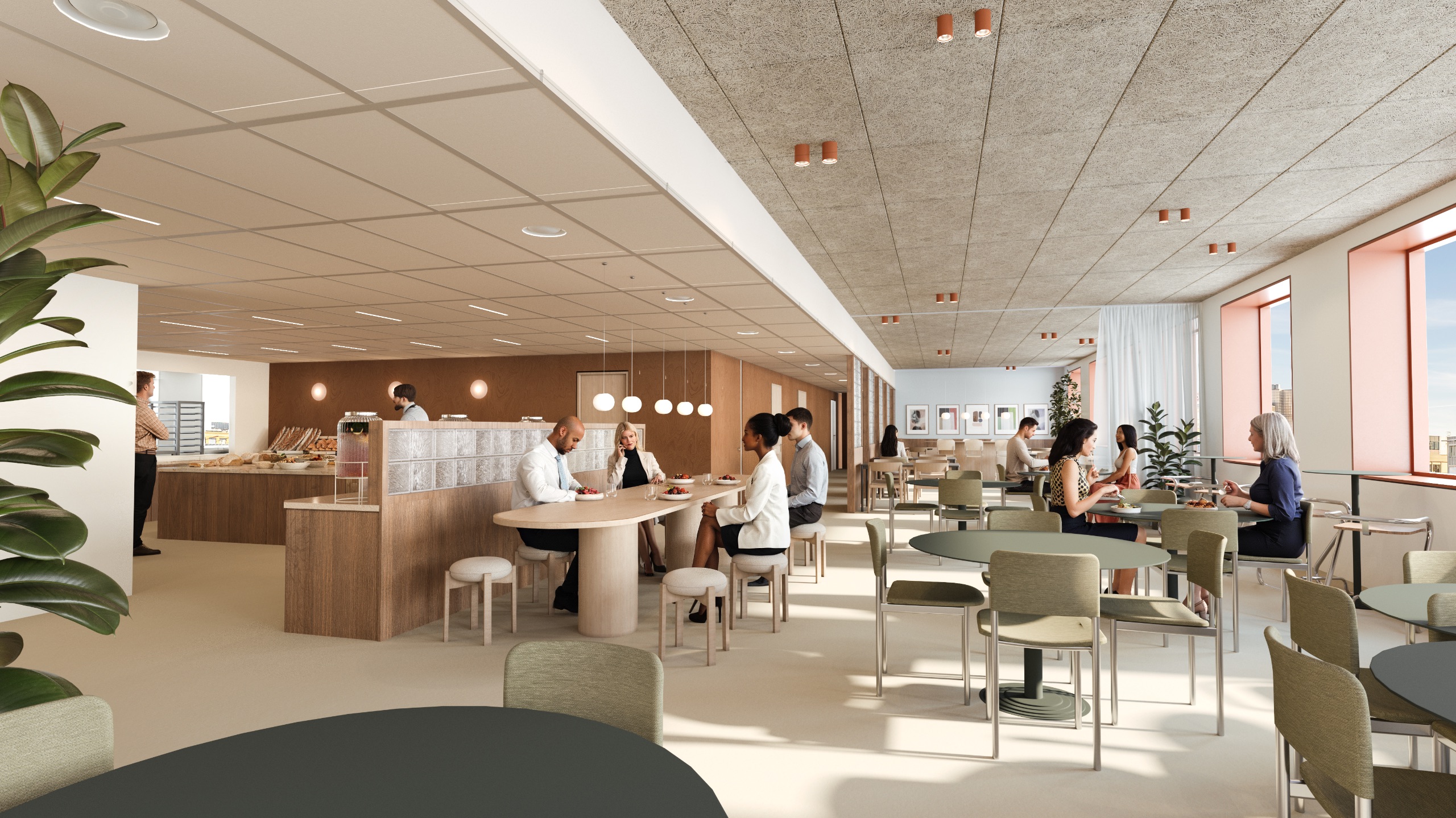 Moderne personalrestaurant