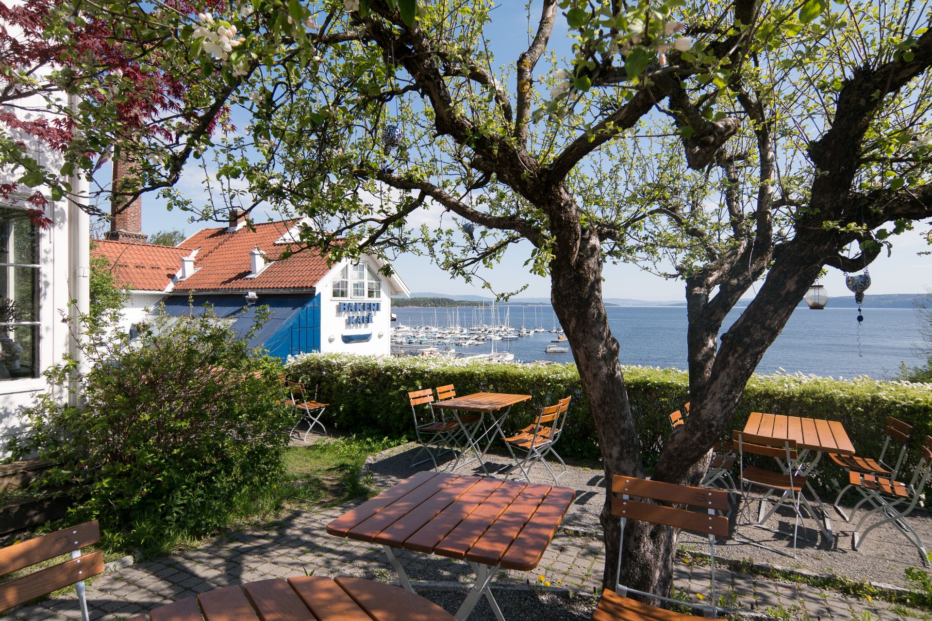 Vollen sentrum med sine koselige butikker og spisesteder er en kort sykkeltur unna