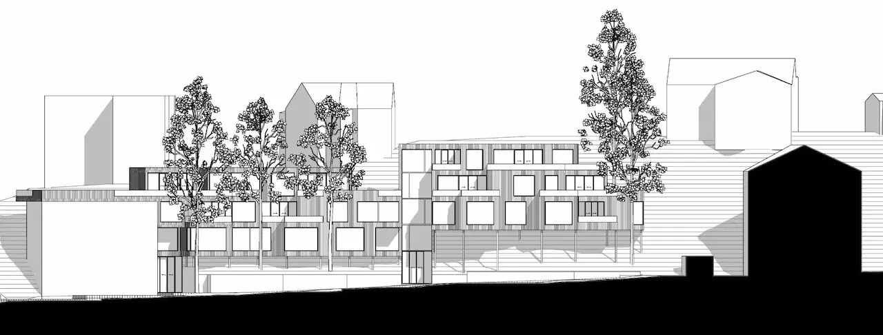 Haxthausens gate scheme of facade