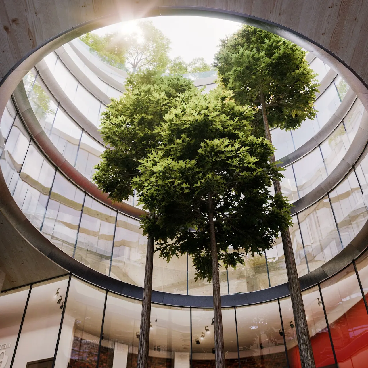 Trondheimsveien atrium concept render