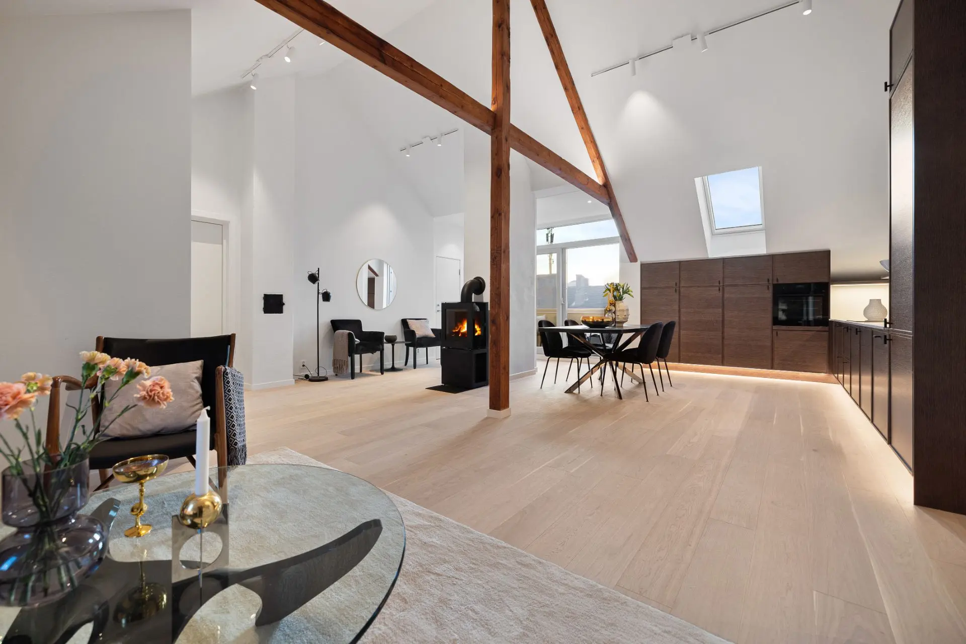 Scandinavian loft studio apartment on Suhms gate in Oslo