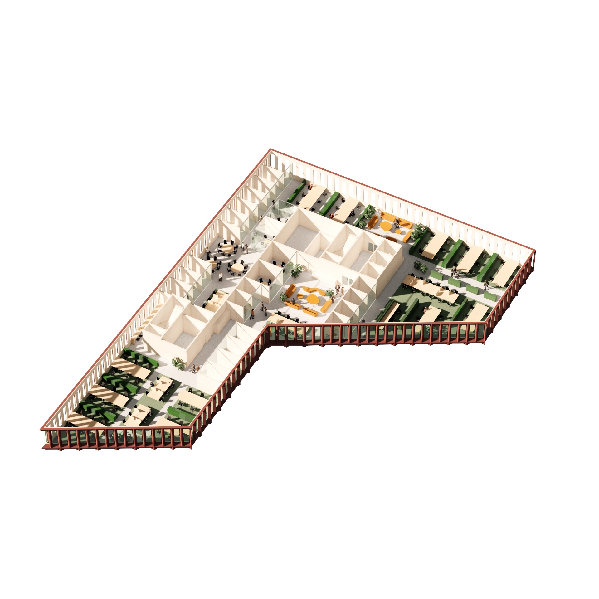 Eksempel innredning av et plan