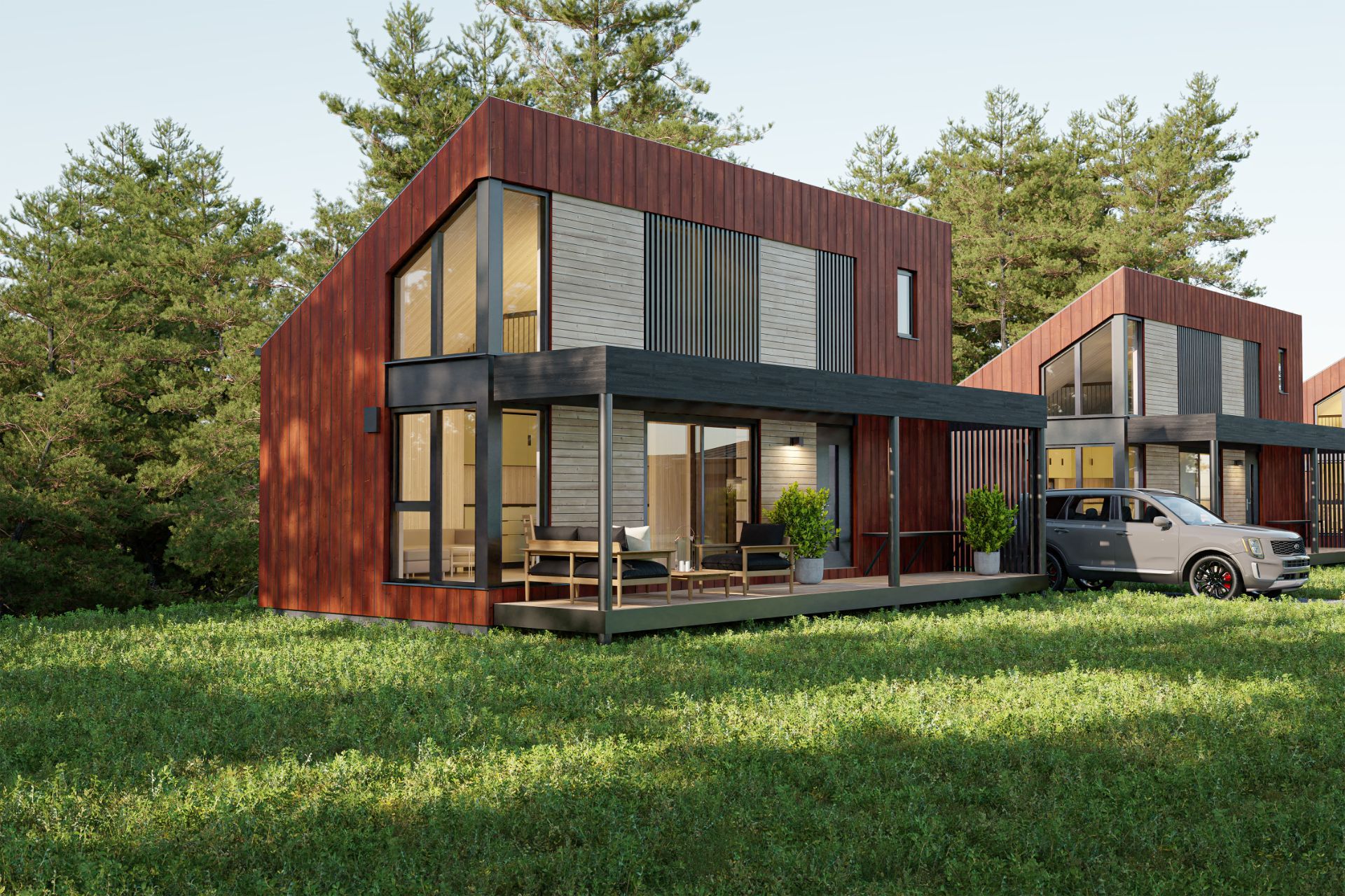 Seefeld 42 m² - Uten anneks.
Alle 3D-bilder er av illustrativ karakter.