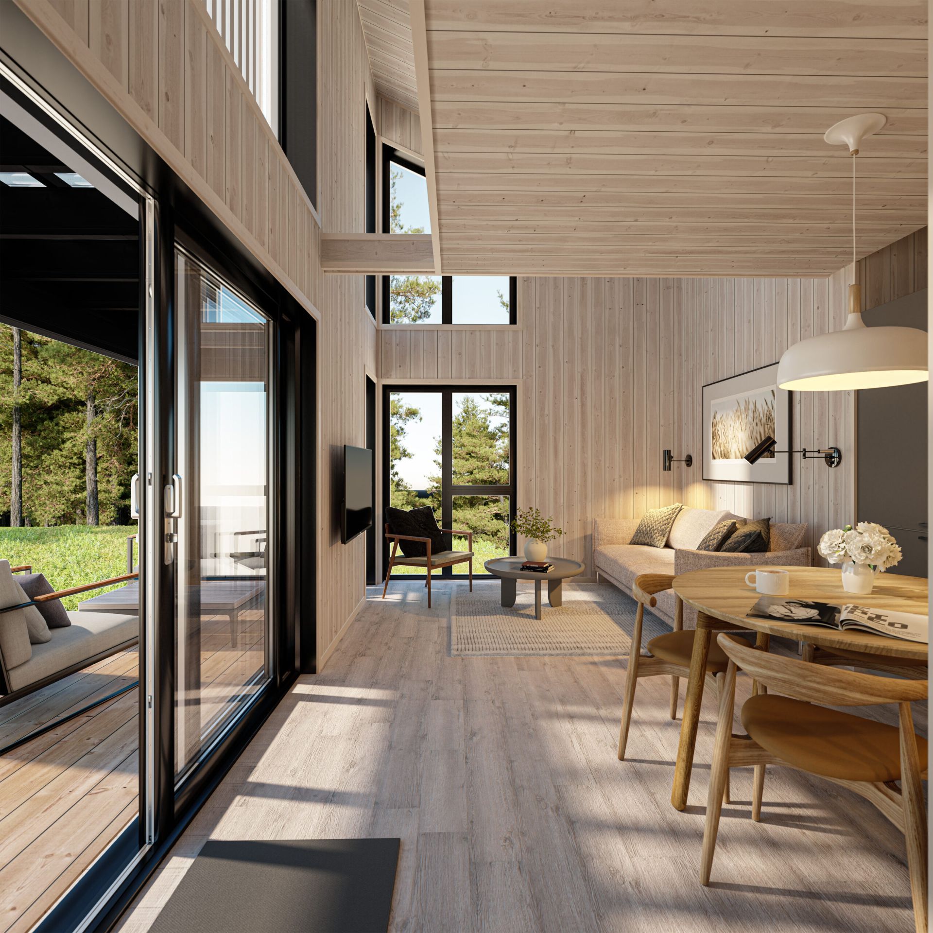 Interiør. 
Alle 3D-bilder er av illustrativ karakter.