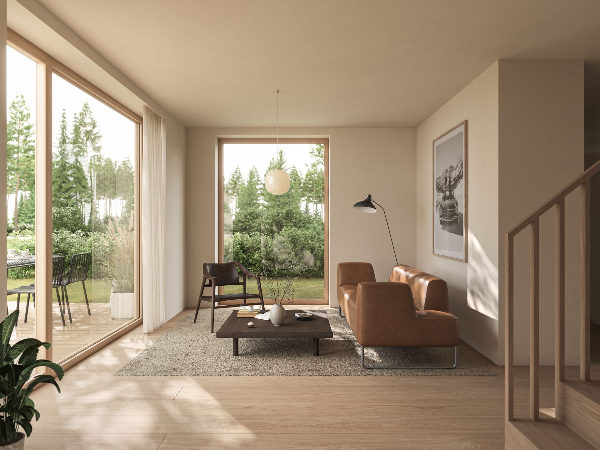 Tomannsbolig S, stue