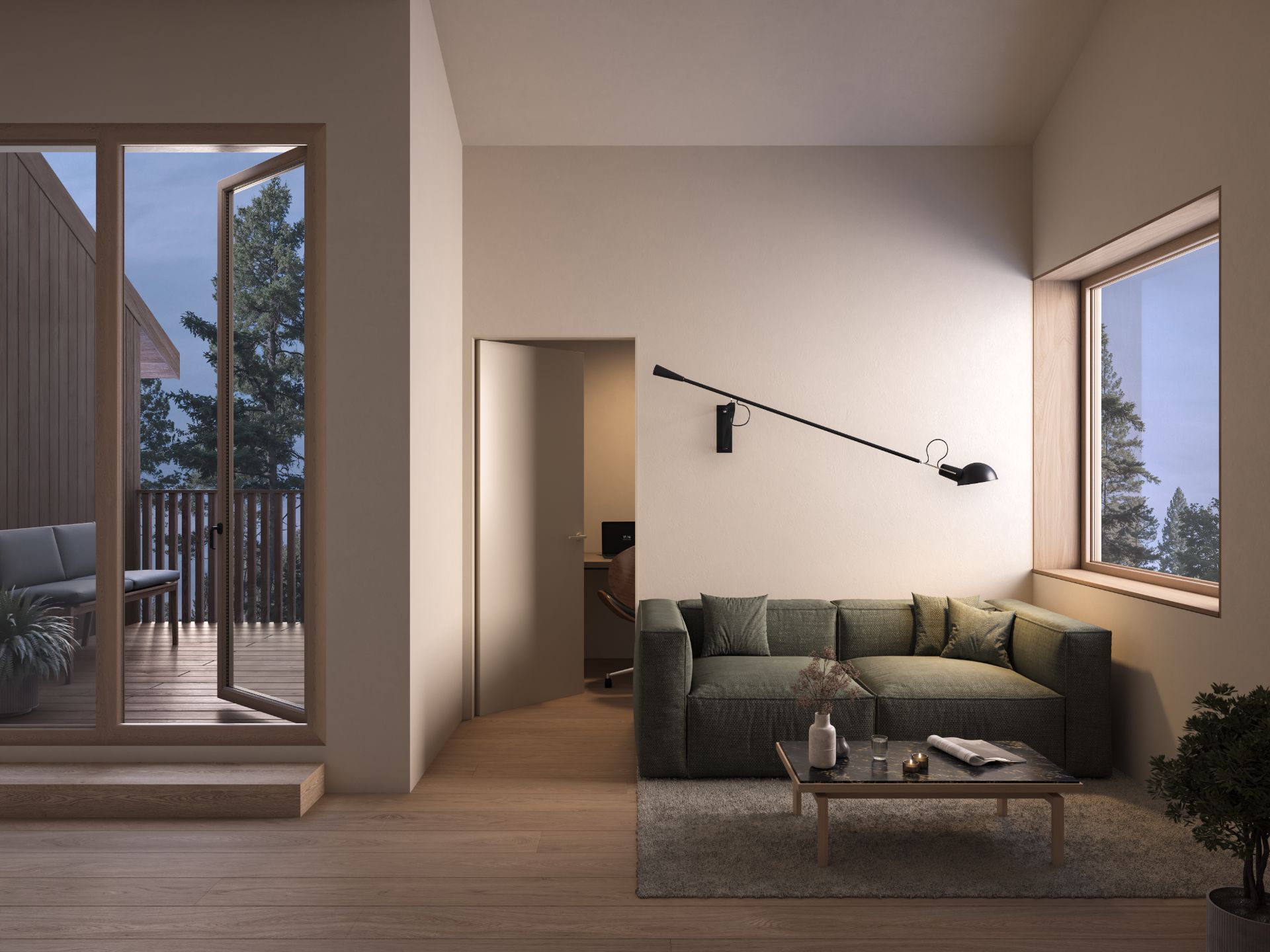 Tomannsbolig S, tre plan - TV-stue