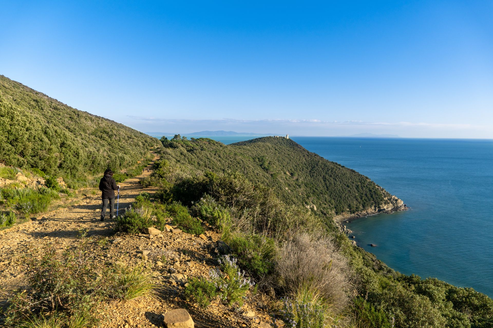 Hiking in beautiful surroundings